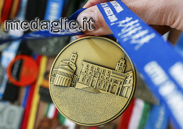 medaglia 3d oro antico maratona di Arezzo